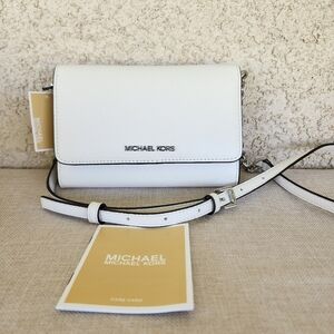 NWT Michael Kors Jet Set Leather Crossbody Bag Handbag-Authentic